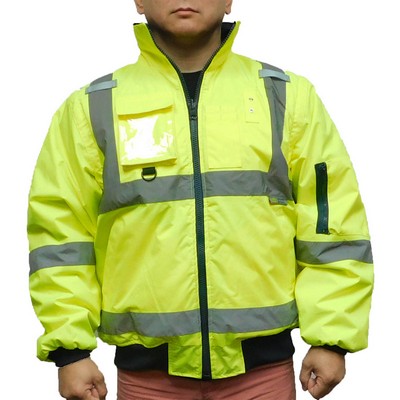 Reversible Bomber Safety Jacket 3" 1