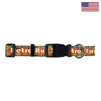 1" Dye Sublimated Full Color Adjustable Pet Collar